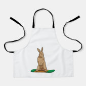 Rabbit as Snowboarder with Snowboard Schürze (Vorderseite)