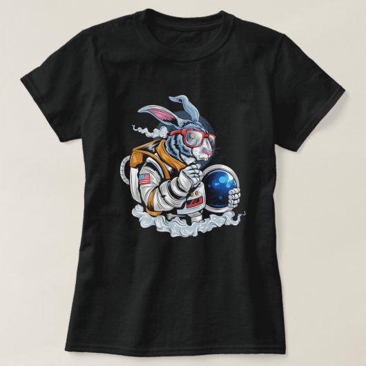 Rabbit Astronaut T-Shirt (Design vorne)