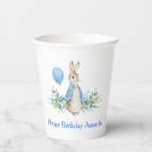 Rabbit Baby Birthday Pappbecher (Vorderseite)