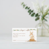 Rabbit Baby Duwer New Mommy Diaper Raffle Begleitkarte (Stehend Vorderseite)