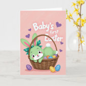 Rabbit Basket Celebration Card Karte (Gelbe Blume)