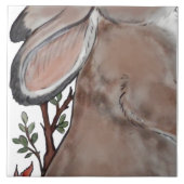 Rabbit Bird Jacobobohne Floral Tile Mural 8pc L Ze Fliese (Vorderseite)