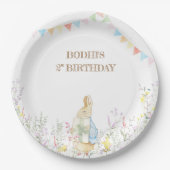 Rabbit Birthday Parade Pappteller (Vorderseite)