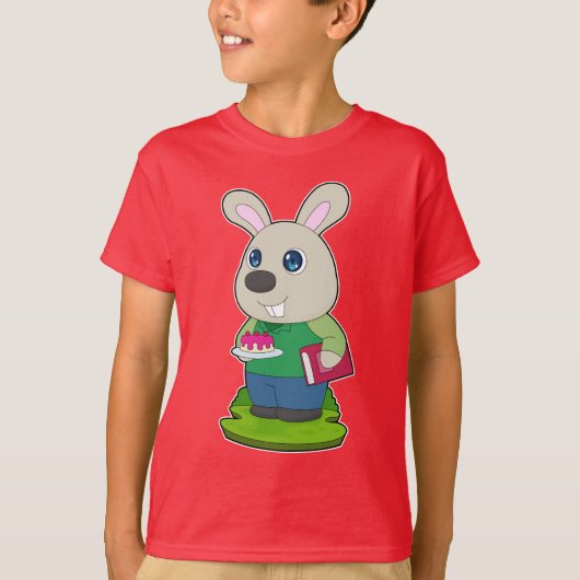 Rabbit Birthday Teacher T-Shirt (Vorderseite)
