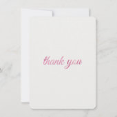 Rabbit Blowing Pink Bubble gum Thank you Dankeskarte (Rückseite)