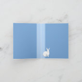 Rabbit Blue Danke Note Card (Innenseite)