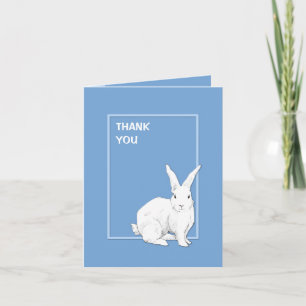 Rabbit Blue Danke Note Card