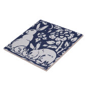 Rabbit Blue Gray Granite Stone Woodland Fliese (Seite)