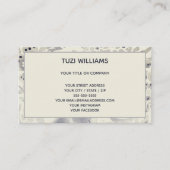 Rabbit Blue Gray Watercolor Moderne Natur Maßgesch Visitenkarte (Vorderseite)