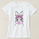 Rabbit Bunny Glasses Bandana Blowble Gum Ea T-Shirt (Design vorne)