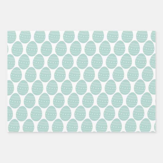 Rabbit Bunny Happy Ostereier Süße Tier Pastel Geschenkpapier Set (Vorderseite 2)