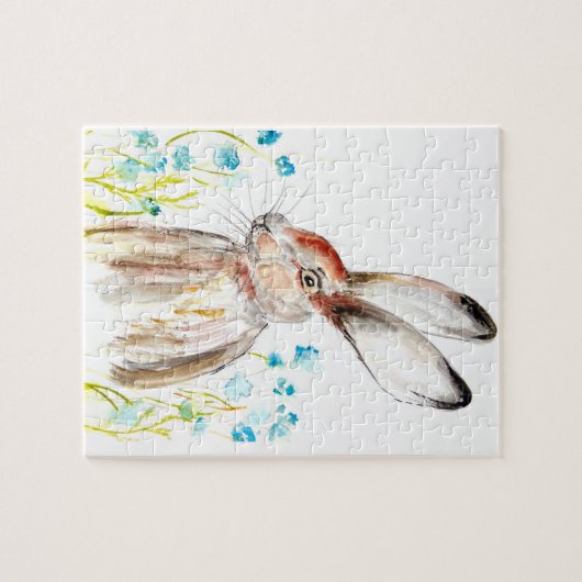 Rabbit Bunny Hare Oaster Animal Wildlife Niedlich  Puzzle (Horizontal)