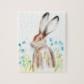 Rabbit Bunny Hare Oaster Animal Wildlife Niedlich Puzzle (Vertikal)