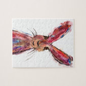 Rabbit Bunny Hare Oaster Animal Wildlife Niedlich Puzzle (Horizontal)