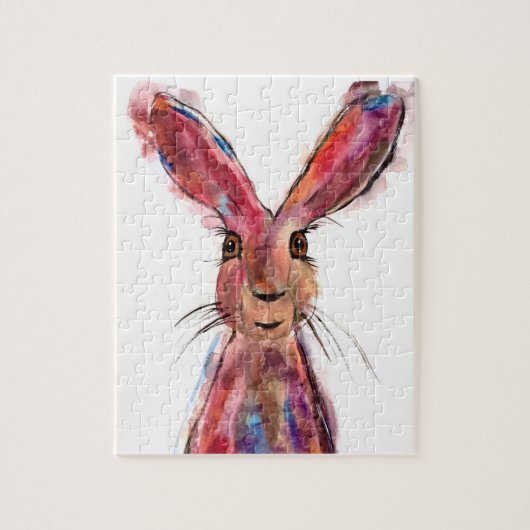 Rabbit Bunny Hare Oaster Animal Wildlife Niedlich Puzzle (Vertikal)