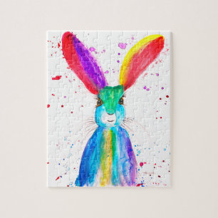 Rabbit Bunny Hare Oaster Animal Wildlife Niedlich  Puzzle