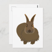 Rabbit Bunny Hare Postkarte (Vorne/Hinten)