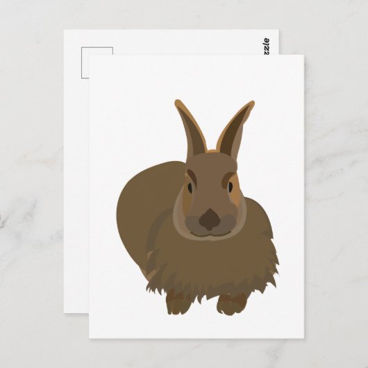 Rabbit Bunny Hare Postkarte (Vorne/Hinten)