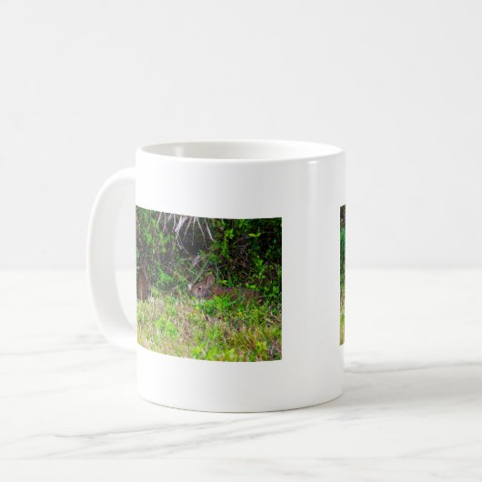 Rabbit Bunny Hare Süße Tier Kaffeetasse (Vorderseite Links)
