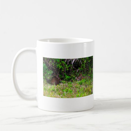 Rabbit Bunny Hare Süße Tier Kaffeetasse (Links)