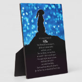 Rabbit Bunny Memorial Plaque Individuelle Name Fotoplatte (Seite)