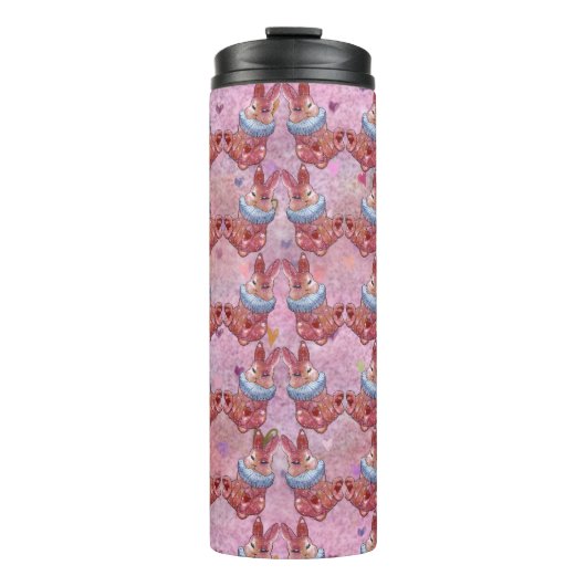 Rabbit Bunny named Ladybug Candy Jar Thermosbecher (Vorderseite)
