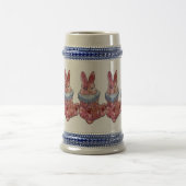 Rabbit Bunny named Ladybug Mug Bierglas (Mittel)