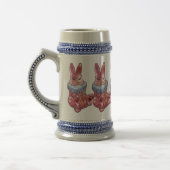 Rabbit Bunny named Ladybug Mug Bierglas (Links)
