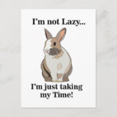 Rabbit Bunny Niedlich Funny Postkarte (Vorderseite)