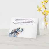 Rabbit Bunny Pet Beileid Memorial Karte (Gelbe Blume)