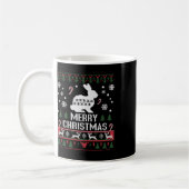 Rabbit Bunny Ugge Zu Weihnachten Kaffeetasse (Links)