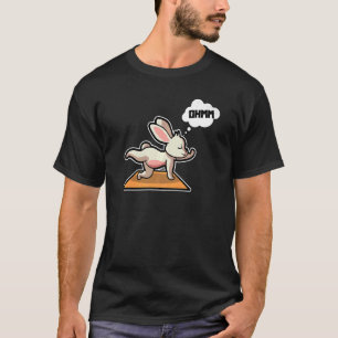 Rabbit Bunny Yoga Posen Sport Gymnastik Ohm Herz T-Shirt