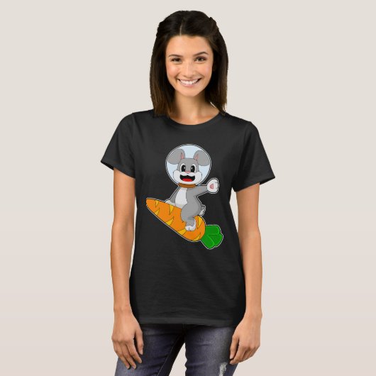 Rabbit Carrot Astronaut T-Shirt (Vorne ganz)