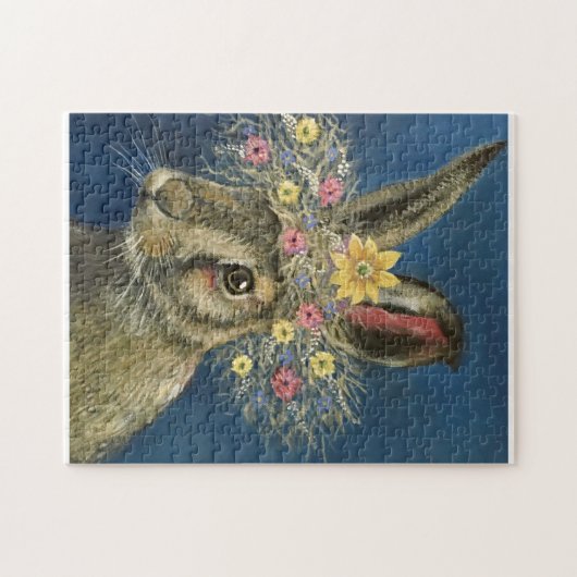 Rabbit Celebrates Spring Puzzle (Horizontal)