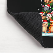 Rabbit Christmas Tree Funny Holiday Bunny Mousepad (Ecke)