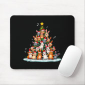 Rabbit Christmas Tree Funny Holiday Bunny Mousepad (Mit Mouse)