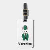 Rabbit Clarinet Marching Band personalisieren Gree Gepäckanhänger (Vorderseite vertikal)