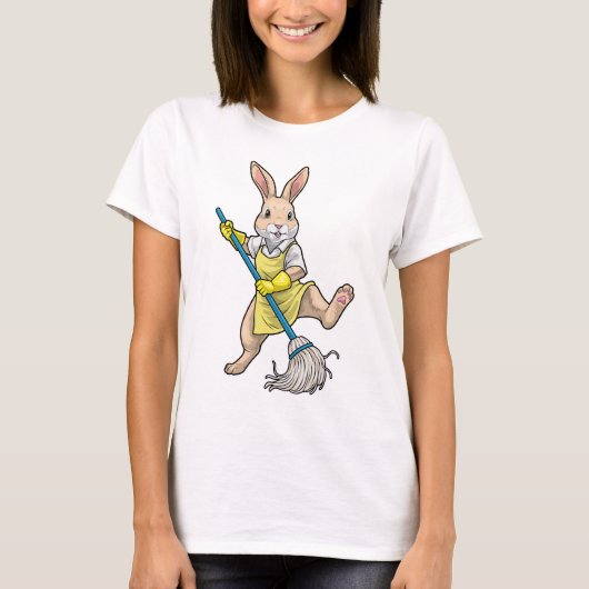 Rabbit Cleaner Mop Cleaning T-Shirt (Vorderseite)