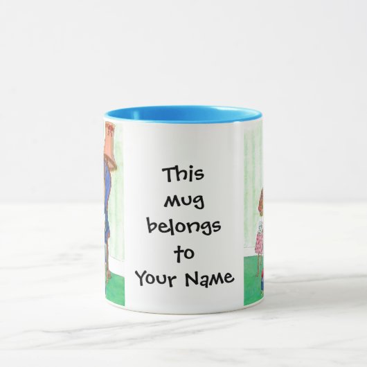 Rabbit Coffee Tasse to Personalize (Zentrum)
