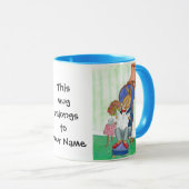 Rabbit Coffee Tasse to Personalize (VorderseiteRechts)