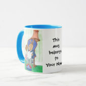 Rabbit Coffee Tasse to Personalize (Vorderseite Links)