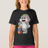Rabbit-Cricket-Schläger T-Shirt (Vorderseite)