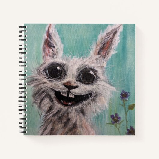 Rabbit Custom 8.5" x 8.5" SpiralNotebook Notizblock (Vorderseite)