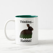 Rabbit Cute Bunny Zweifarbige Tasse (Links)