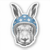 Rabbit Daredevil Aufkleber (Vorderseite)