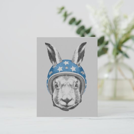 Rabbit Daredevil Postkarte (Stehend Vorderseite)