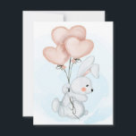 Rabbit Design Wird Cute Bunny Wird Kid Birthday Einladung<br><div class="desc">Schönes Design ist perfekt für Geburtstag,  Party und kann verwendet werden,  um einen Schimmer Farbe zu allen Ihren Geschenken. Auch ideal für Duschen,  Hochzeiten,  Veranstaltungen und andere saisonale Geschenkwünsche. Geschenk für Familie und Freunde am Geburtstag,  Weihnachten,  Erntedank,  Halloween,  Valentinstag,  Muttertag oder Vatertag,  Hauswärmung,  Zeremonie,  Geburtstag.</div>