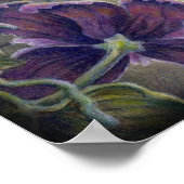 Rabbit Dreams Fantasy Blume Bunny Painting Poster (Ecke)