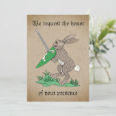 Rabbit Einladung (Stehend Vorderseite)