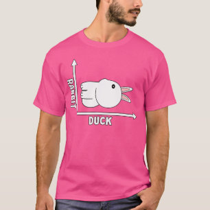 Rabbit Ente Lustige Optische Täuschung Philosophie T-Shirt